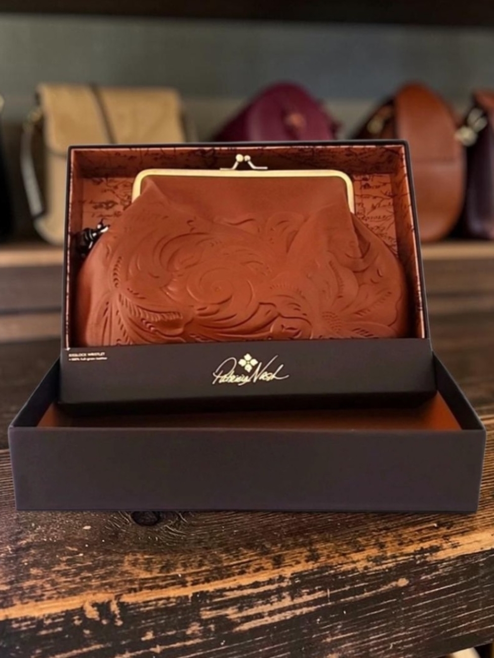 Patricia Nash Kisslock Wristlet NIB